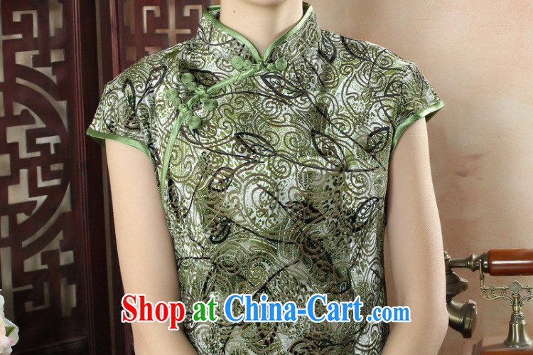 Take the new female cheongsam Chinese, Chinese collar, velvet cheongsam Beauty Fashion improved daily short cheongsam dress No. 1 color XL pictures, price, brand platters! Elections are good character, the national distribution, so why buy now enjoy more preferential! Health