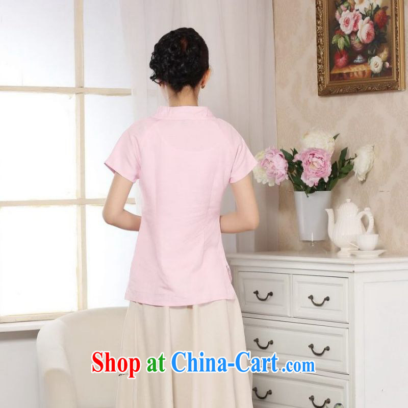 The frequency response, Ms. Tang Women's clothes summer T-shirt, cotton for the hand-painted Chinese Han-female improved Chinese short-sleeve picture color 2 XL, the bandwidth, and shopping on the Internet
