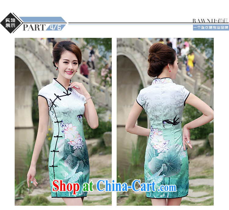 Rawnie close by summer 2015 new retro cheongsam dress, improved and stylish beauty cheongsam dress short Black Lotus XXL pictures, price, brand platters! Elections are good character, the national distribution, so why buy now enjoy more preferential! Health