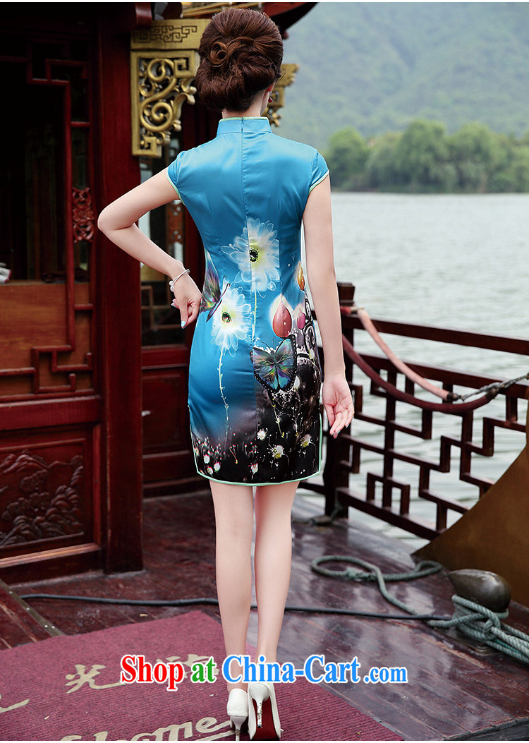 Rawnie close by summer 2015 new daily cheongsam dress Stylish retro beauty short cheongsam dress Beauty Figure XXL pictures, price, brand platters! Elections are good character, the national distribution, so why buy now enjoy more preferential! Health