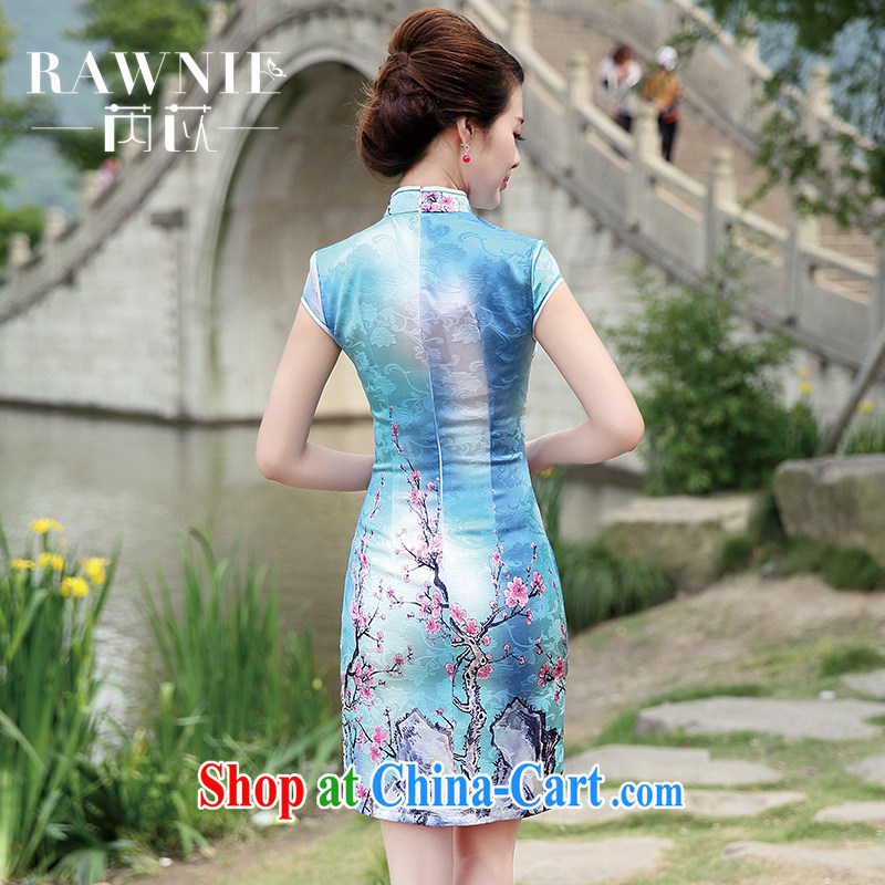 Rawnie close by summer 2015 with improved cheongsam Stylish retro-day cheongsam dress beauty style dresses container take XXL, close by (Rawnie), online shopping