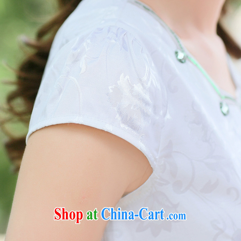 Rawnie closely affected summer short dresses and stylish improved daily cheongsam dress, graphics thin and elegant and noble short flag gold beauty XXL, close by (Rawnie), online shopping