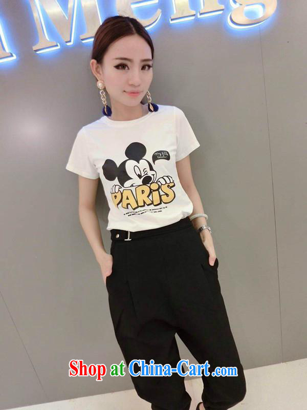 hamilton 2015 European site spring and summer with new stylish and simple, pattern stamp T-shirt + Casual Trousers picture color L pictures, price, brand platters! Elections are good character, the national distribution, so why buy now enjoy more preferential! Health