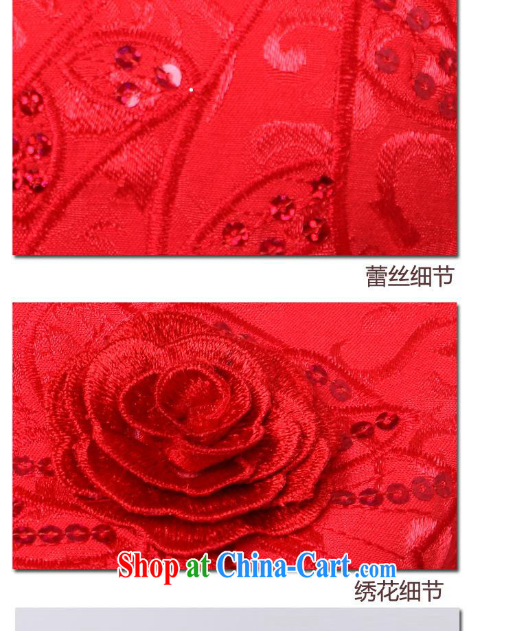 Black butterfly 2015 new summer red wedding dress short-sleeved dresses beauty, girls improved cheongsam red XL pictures, price, brand platters! Elections are good character, the national distribution, so why buy now enjoy more preferential! Health