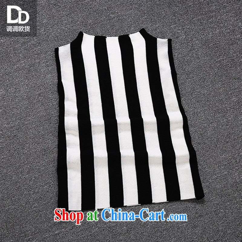 Health concerns women * Adjust a new female summer sweet knitting solid ground 100 striped light T-shirt vest female T 3052 red and white are code, blue rain bow, and shopping on the Internet