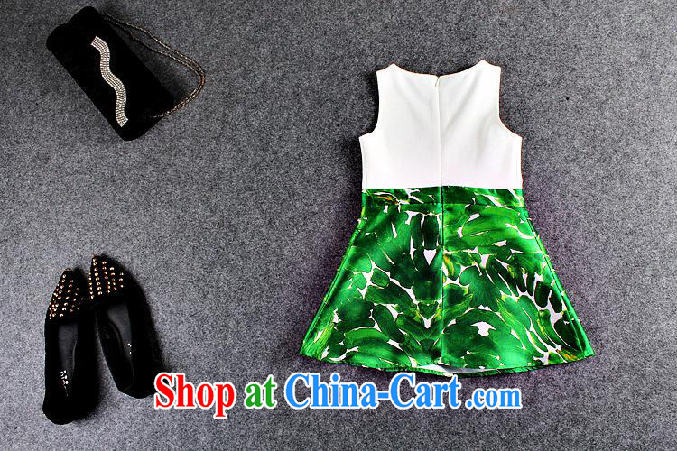 Spring 2015, Female European site Rome children's wear cotton Ink spray painting Rabbit-sleeved vest skirt parent-child costumes picture color L pictures, price, brand platters! Elections are good character, the national distribution, so why buy now enjoy more preferential! Health