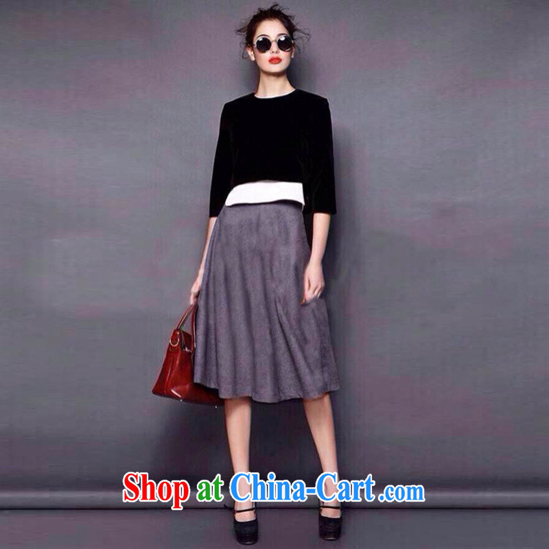2015 spring girl dress with stars, 3-piece dresses clothing black L, the day to assemble (meitianyihuan), and, on-line shopping