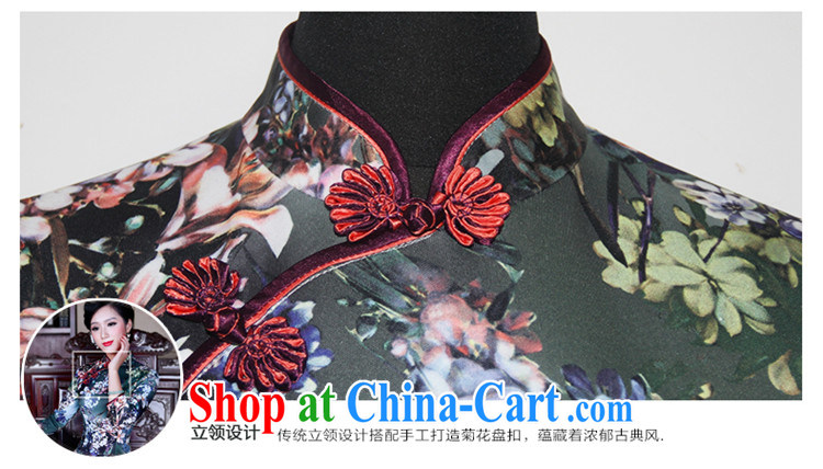 ruyi, improved retro Air layer cheongsam qipao spring 2015 new stylish cuff in dress suit 5202 XXL pictures, price, brand platters! Elections are good character, the national distribution, so why buy now enjoy more preferential! Health