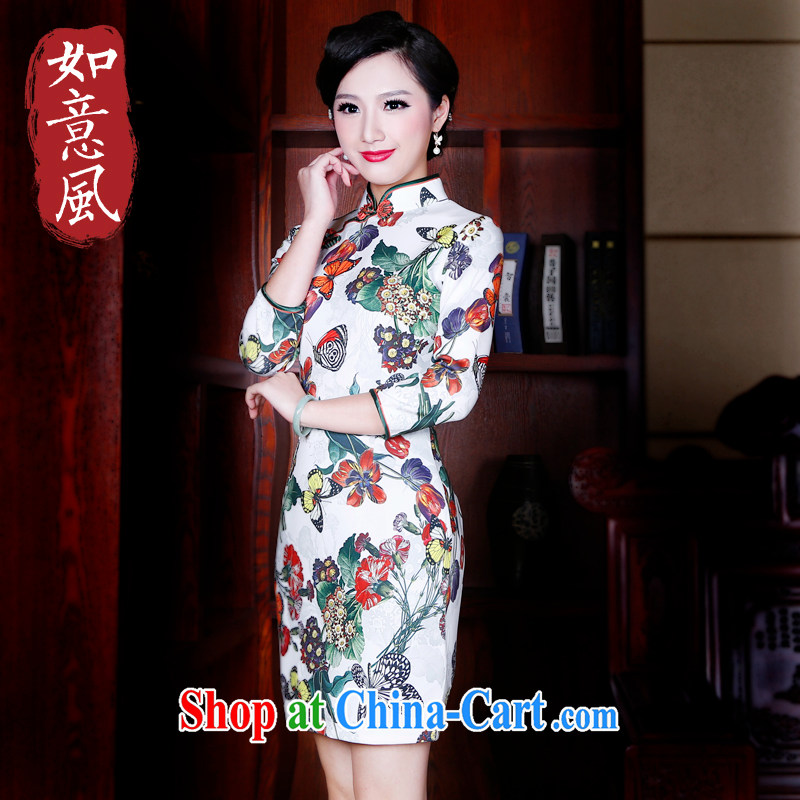 Unwind after the 2015 China wind stamp duty cuff in cheongsam dress Stylish retro spring dresses women 5203 fancy M sporting, wind, and shopping on the Internet