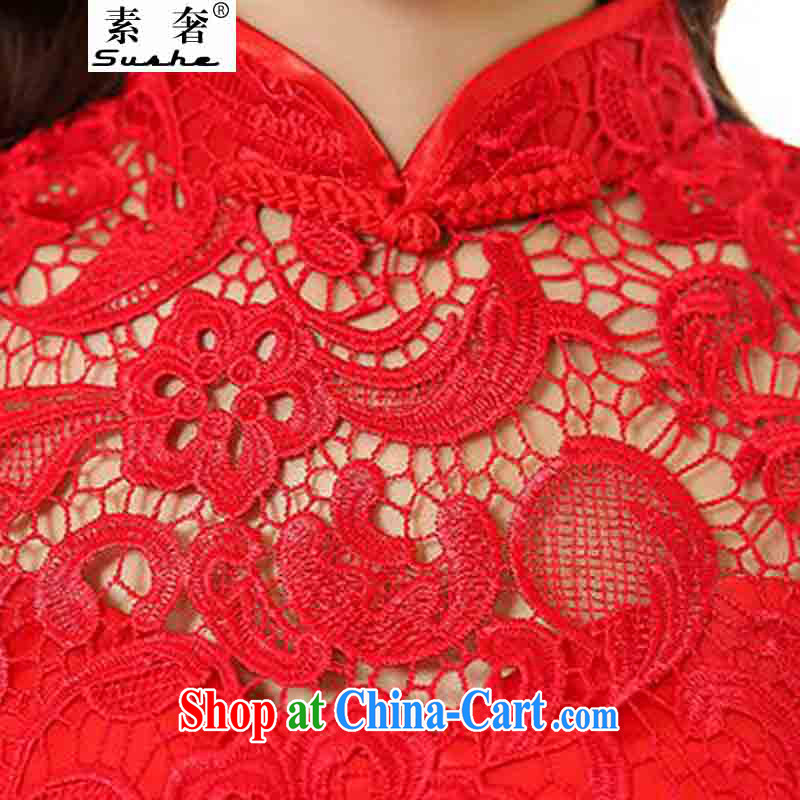 luxury of 2015 spring dresses bridal dresses serving toast stylish red lace ceremonial service back to gate the betrothal service women, lace dresses red 3XL, extravagance, and shopping on the Internet