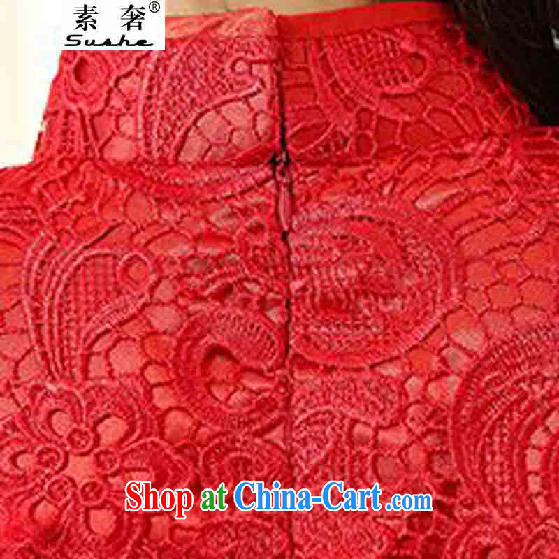 luxury of 2015 spring dresses bridal dresses serving toast stylish red lace ceremonial service back to gate the betrothal service women, lace dresses red 3XL, extravagance, and shopping on the Internet