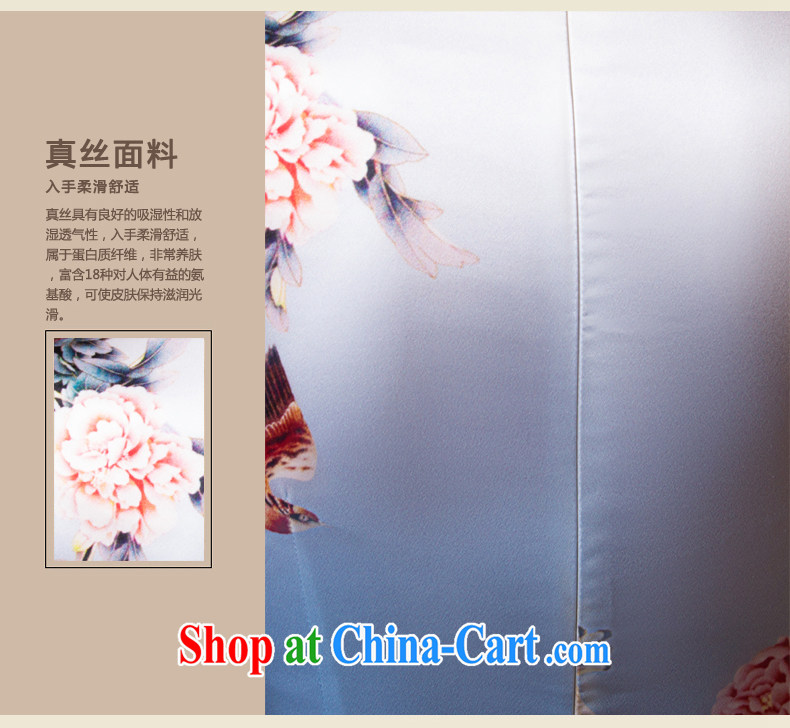 Bong-amphibious gulping Peony following summer 2015 new heavy Silk Cheongsam retro style beauty sauna Silk Cheongsam DQ 1546 light blue XXL pictures, price, brand platters! Elections are good character, the national distribution, so why buy now enjoy more preferential! Health