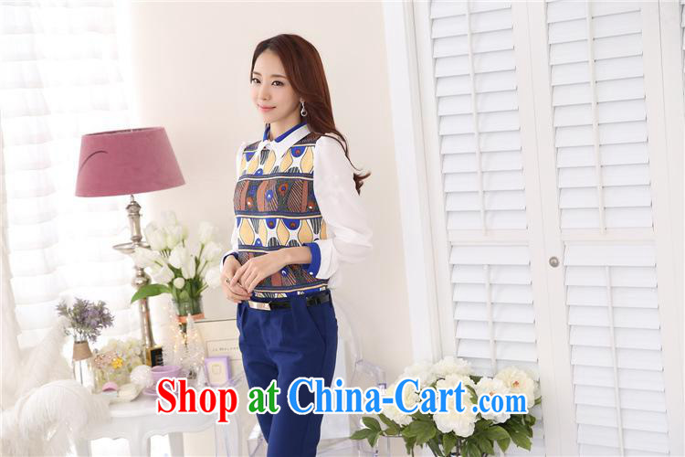 Qin Qing store 2015 spring new, larger female casual Korean snow beauty woven long-sleeved baby collar solid shirt picture color XL pictures, price, brand platters! Elections are good character, the national distribution, so why buy now enjoy more preferential! Health