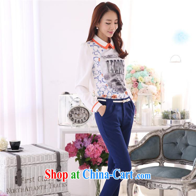 Qin Qing store 2015 spring new, larger female casual Korean Beauty lace long-sleeved baby collar solid shirt picture color XL pictures, price, brand platters! Elections are good character, the national distribution, so why buy now enjoy more preferential! Health
