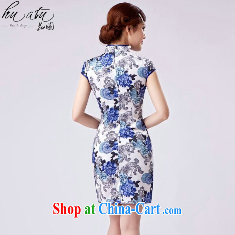 Take the new, improved day-short, Retro cheongsam dress Chinese improved, stamp duty for beauty and elegant short cheongsam as shown color XL, spend figure, shopping on the Internet