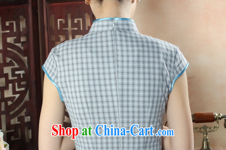Bin Laden smoke-free summer new cheongsam Chinese female Chinese improved retro cotton the cheongsam dress Korea aura tartan dresses such as the color 2 XL pictures, price, brand platters! Elections are good character, the national distribution, so why buy now enjoy more preferential! Health