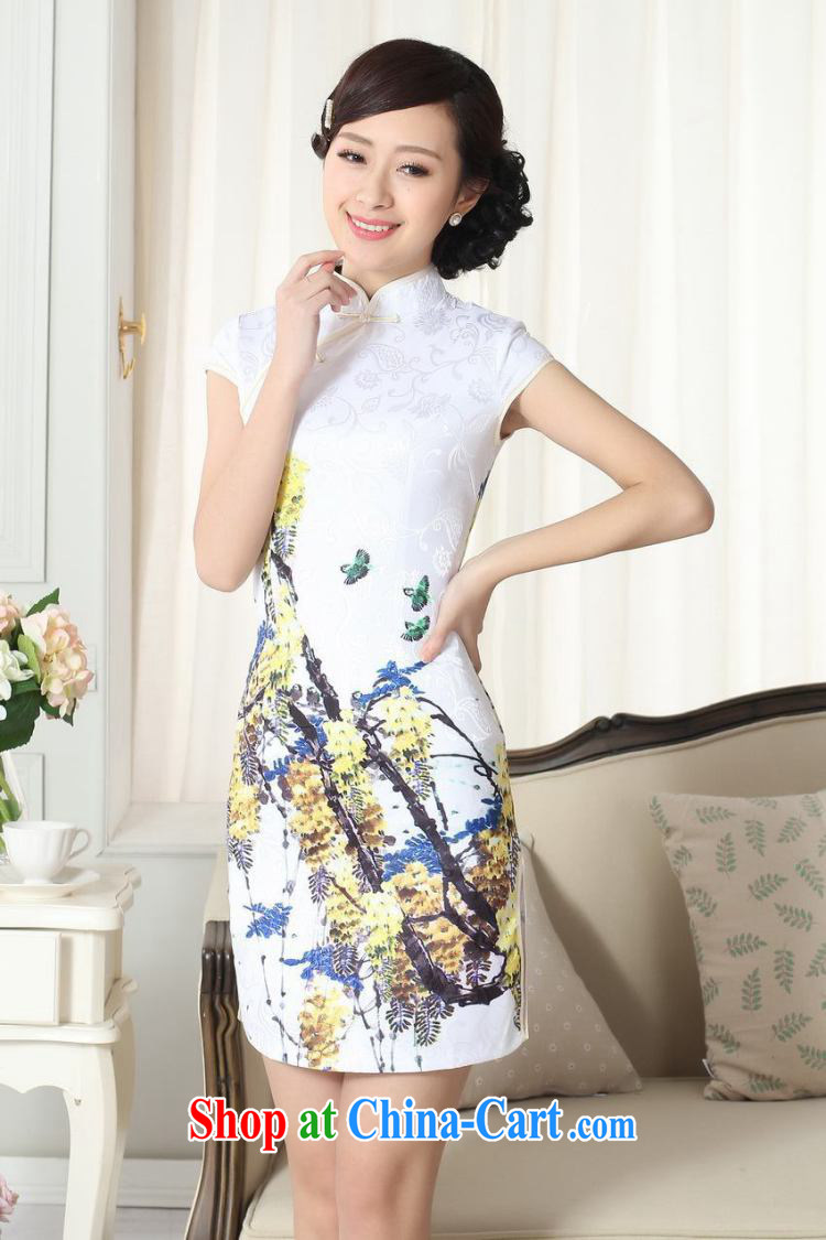 Joseph's new summer elegance Chinese qipao Chinese graphics thin short cheongsam picture color XXL pictures, price, brand platters! Elections are good character, the national distribution, so why buy now enjoy more preferential! Health