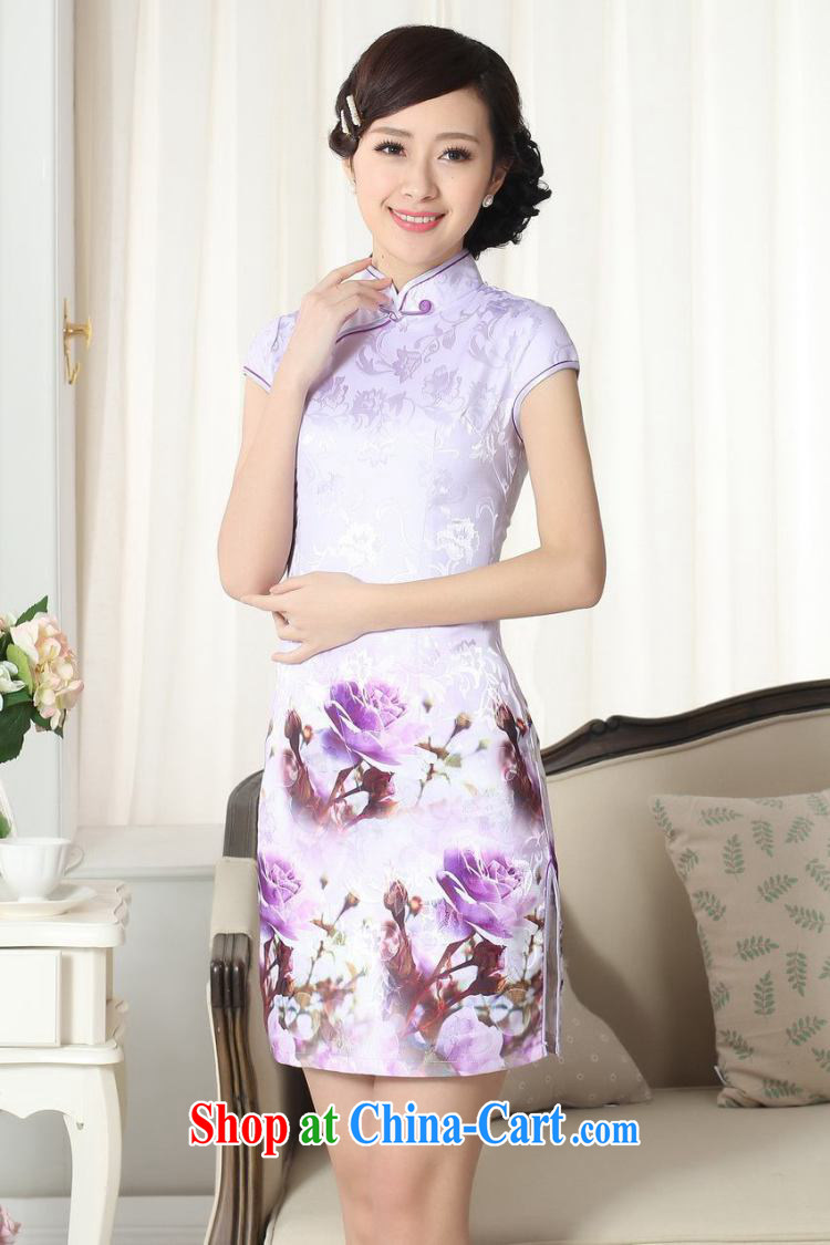 Cotton Joseph jacquard cotton daily Chinese qipao cultivating short cheongsam picture color XXL pictures, price, brand platters! Elections are good character, the national distribution, so why buy now enjoy more preferential! Health
