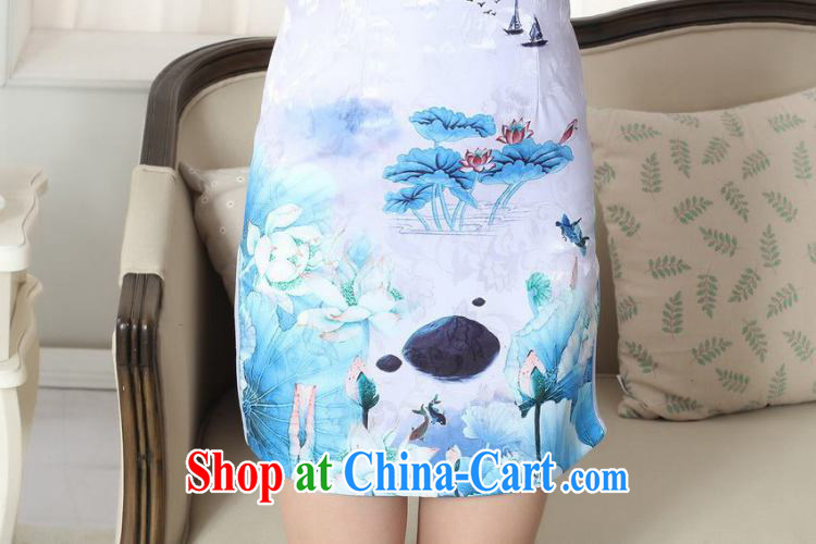 Joseph's new summer elegance Chinese qipao Chinese graphics thin short cheongsam picture color XXL pictures, price, brand platters! Elections are good character, the national distribution, so why buy now enjoy more preferential! Health