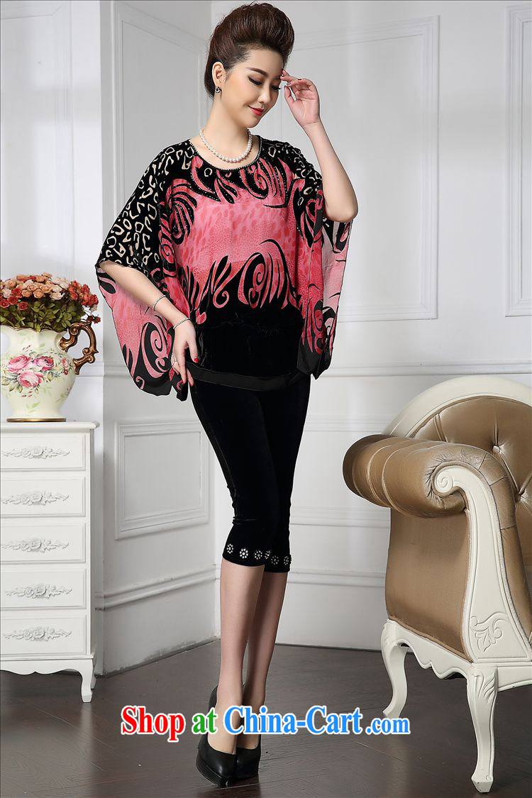 Forest narcissus 2015 spring loaded on a new bat sleeves Leopard tang on mother load cheongsam silk stitching sauna Silk Velvet jacket HGL - 492 card its color XXXXL pictures, price, brand platters! Elections are good character, the national distribution, so why buy now enjoy more preferential! Health