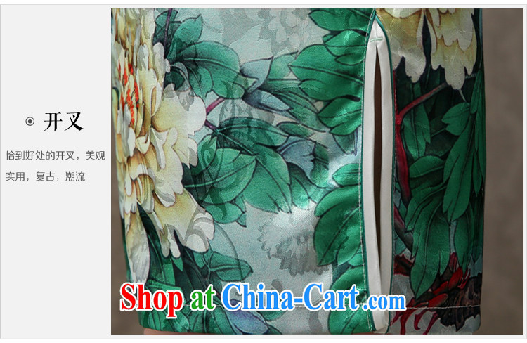 2015 spring and summer new blue Daisy cotton day dresses short, Retro improved beauty package and cheongsam dress elegant female blue Daisy XXL pictures, price, brand platters! Elections are good character, the national distribution, so why buy now enjoy more preferential! Health