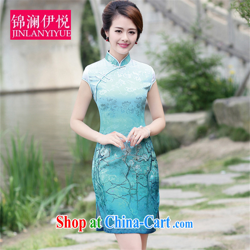 kam world Iraq's elegant wind-of-yuan style lady high-end women who decorated container Phillips stamp outfit water small blue dress dress uniform toast bridal dresses L Phillips-head screwdriver, the world, and, on-line shopping