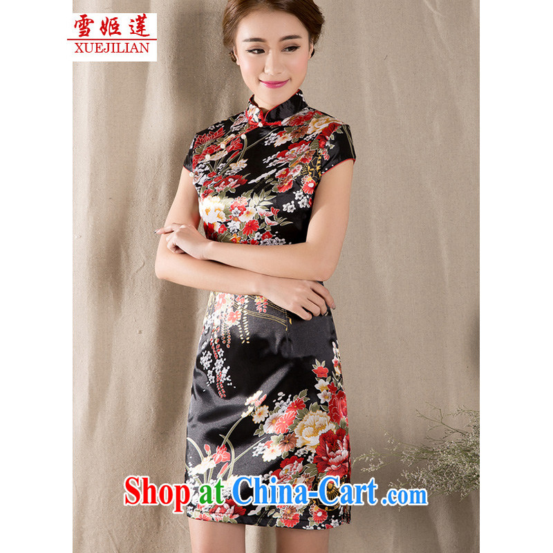 Hsueh-chi Lin new spring and summer with a short-sleeved Tang with improved cheongsam retro China wind girls dresses #1227 fancy XL, Hsueh-chi Lin Nunnery (XUEJILIAN), online shopping