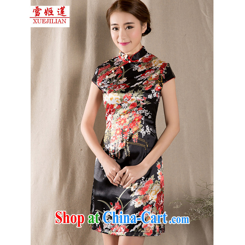 Hsueh-chi Lin new spring and summer with a short-sleeved Tang with improved cheongsam retro China wind girls dresses #1227 fancy XL, Hsueh-chi Lin Nunnery (XUEJILIAN), online shopping