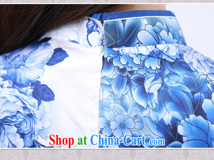 2015 spring and summer new, high quality heavy Silk Cheongsam sauna silk retro double-long high on the truck cheongsam dress 1535 Lotus Pond L pictures, price, brand platters! Elections are good character, the national distribution, so why buy now enjoy more preferential! Health