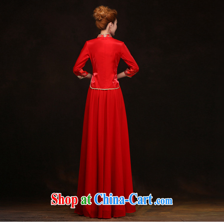 Show reel Service Bridal red Chinese Dress retro dresses brides dresses toast wedding Phoenix and new 2015 toast clothing cheongsam dress red XXL pictures, price, brand platters! Elections are good character, the national distribution, so why buy now enjoy more preferential! Health