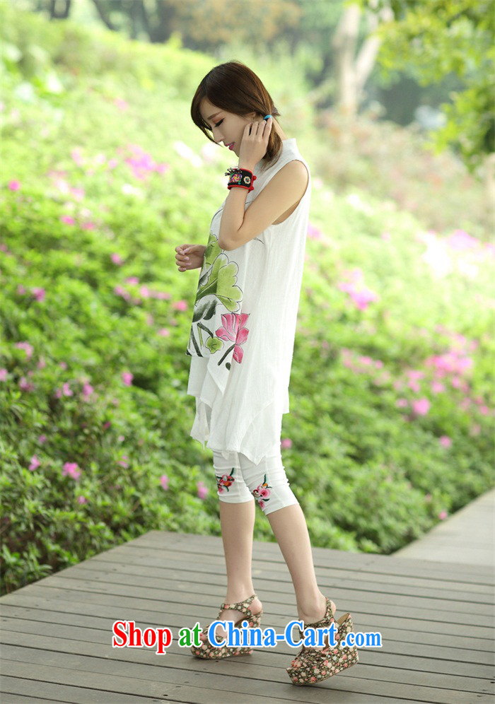 The acajou (2015 summer new, in accordance with Dora Ethnic Wind women's clothing dresses hand-painted linen, for improved cheongsam Kit 8123 Lotus kit, pictures, price, brand platters! Elections are good character, the national distribution, so why buy now enjoy more preferential! Health