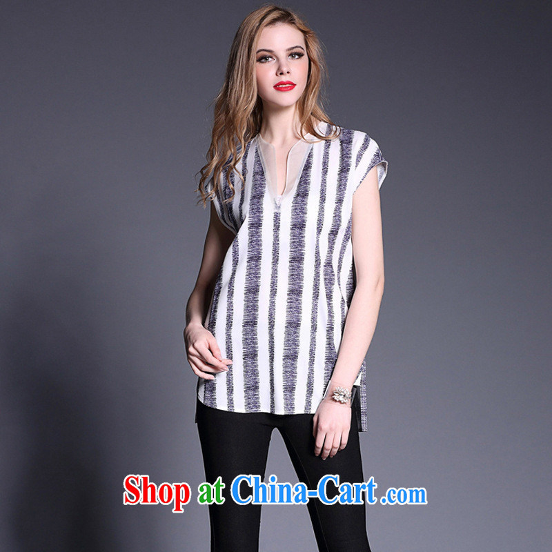 Qin Qing store 2015 spring and summer, women in Europe embroidered sleeveless long T-shirt solid shirt B 1985 white L, GENYARD, shopping on the Internet