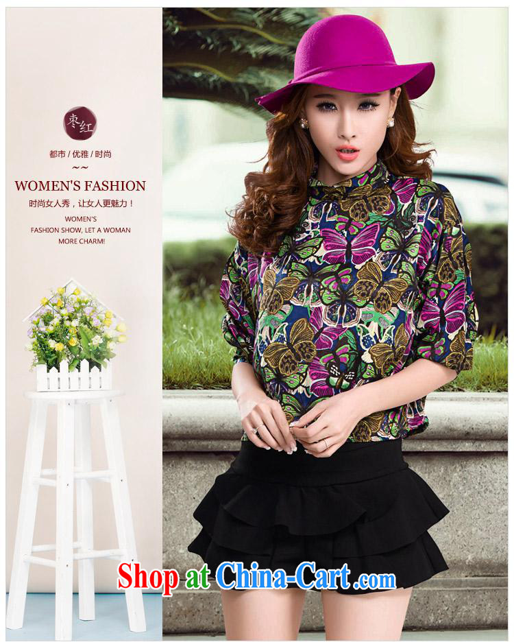 Ya-ting store spring 2015 new Korean fashion loose video thin stamp floral two-piece dress with blue L pictures, price, brand platters! Elections are good character, the national distribution, so why buy now enjoy more preferential! Health
