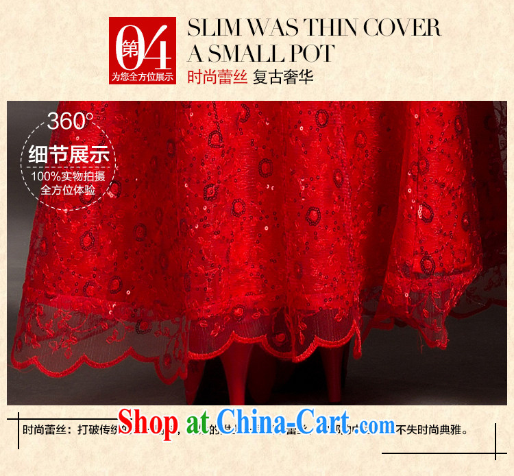 chinese red bows service spring 2015 new bride wedding dress package shoulder improved cheongsam dress crowsfoot red M code pictures, price, brand platters! Elections are good character, the national distribution, so why buy now enjoy more preferential! Health