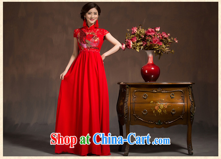 2015 new spring red bridal toast clothing, dresses wedding dresses Chinese married Yi Long Red XL code pictures, price, brand platters! Elections are good character, the national distribution, so why buy now enjoy more preferential! Health