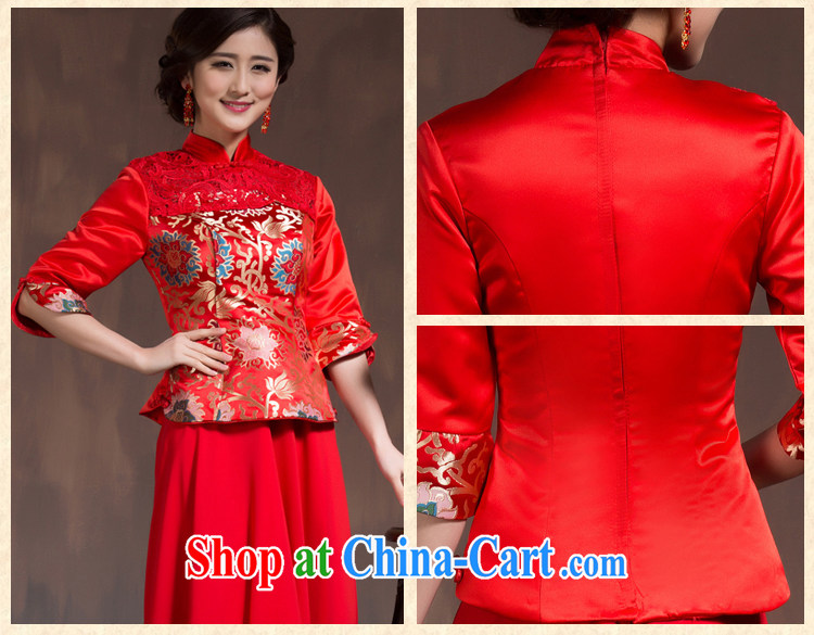 2015 new spring, bridal dresses long sleeved retro red toast serving Chinese long cultivating wedding dress red XL code pictures, price, brand platters! Elections are good character, the national distribution, so why buy now enjoy more preferential! Health