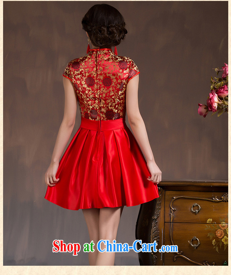 2014 new bridal wedding dress Evening Dress retro improved cheongsam short red toast serving spring and summer red XL code pictures, price, brand platters! Elections are good character, the national distribution, so why buy now enjoy more preferential! Health