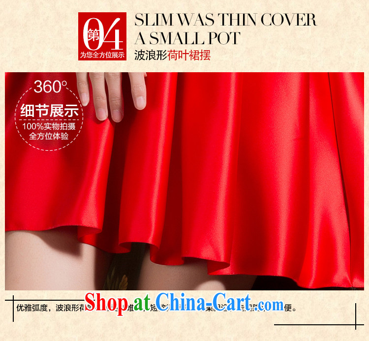2014 new bridal wedding dress Evening Dress retro improved cheongsam short red toast serving spring and summer red XL code pictures, price, brand platters! Elections are good character, the national distribution, so why buy now enjoy more preferential! Health