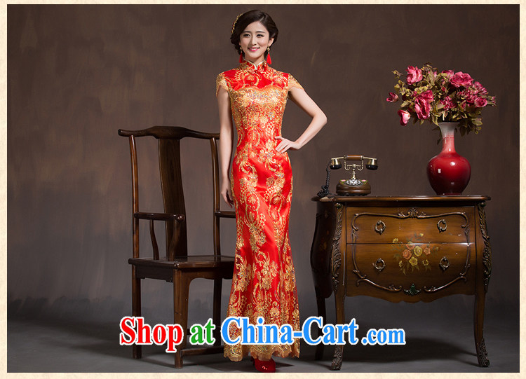 Bridal toast service wedding dresses Spring and Autumn Chinese Antique bridal wedding dress Red Beauty crowsfoot long summer red XL code pictures, price, brand platters! Elections are good character, the national distribution, so why buy now enjoy more preferential! Health