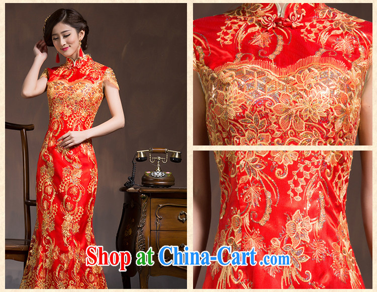 Bridal toast service wedding dresses Spring and Autumn Chinese Antique bridal wedding dress Red Beauty crowsfoot long summer red XL code pictures, price, brand platters! Elections are good character, the national distribution, so why buy now enjoy more preferential! Health