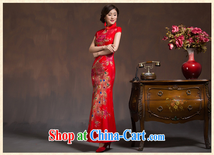 Bridal wedding dresses new 2015 wedding dresses red bows, clothes dresses retro improved spring red L code pictures, price, brand platters! Elections are good character, the national distribution, so why buy now enjoy more preferential! Health