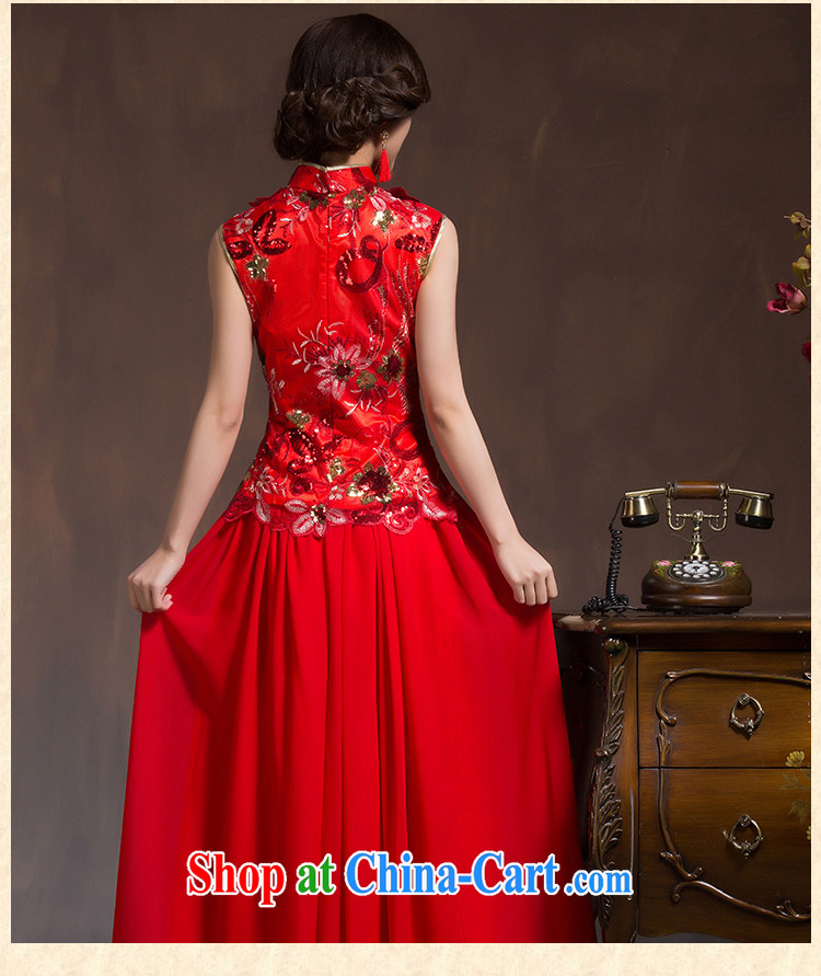 Wedding wedding dress bridal toast served long spring 2015, new winter winter long-sleeved red girl cheongsam red XL code pictures, price, brand platters! Elections are good character, the national distribution, so why buy now enjoy more preferential! Health