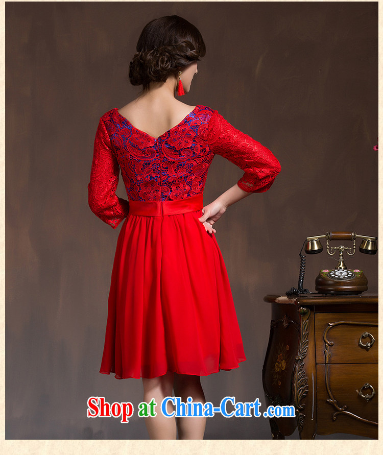 wedding dresses 2015 new spring Bridal Fashion toast clothing cheongsam dress short red video thin retro red XL code pictures, price, brand platters! Elections are good character, the national distribution, so why buy now enjoy more preferential! Health