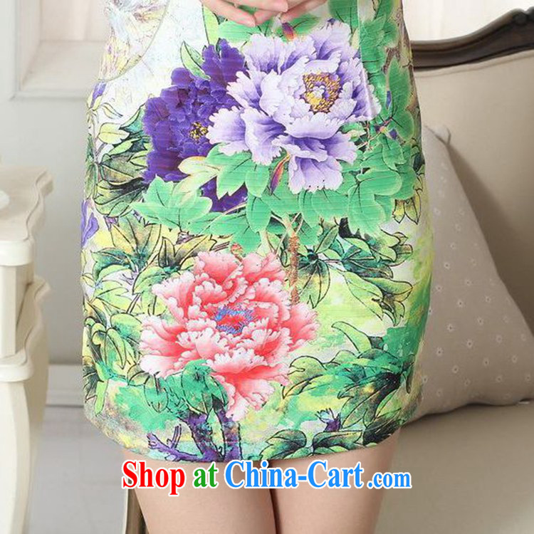 According to fuser new female Classic tray snap improved Chinese qipao rounded ends to spend cultivating short cheongsam dress LGD/D #0307 figure 2 XL pictures, price, brand platters! Elections are good character, the national distribution, so why buy now enjoy more preferential! Health