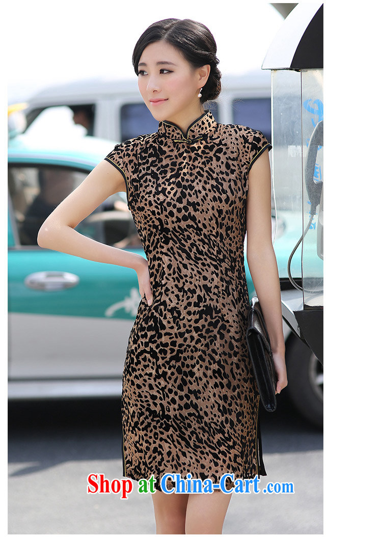 Cyd Ho Kwun Tong silk Leopard classic Silk Cheongsam improved stylish summer short cheongsam dress short G 100,948 picture color XXXL pictures, price, brand platters! Elections are good character, the national distribution, so why buy now enjoy more preferential! Health