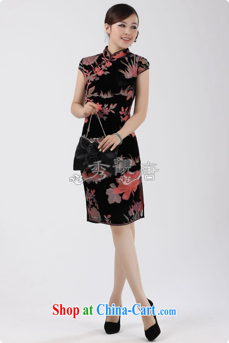 Cyd Ho Kwun Tong Heavenly Fragrance Silk Cheongsam/Summer improved stylish/2013 cheongsam dress G 1010111 picture color S pictures, price, brand platters! Elections are good character, the national distribution, so why buy now enjoy more preferential! Health