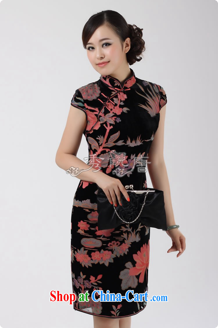 Cyd Ho Kwun Tong Heavenly Fragrance Silk Cheongsam/Summer improved stylish/2013 cheongsam dress G 1010111 picture color S pictures, price, brand platters! Elections are good character, the national distribution, so why buy now enjoy more preferential! Health