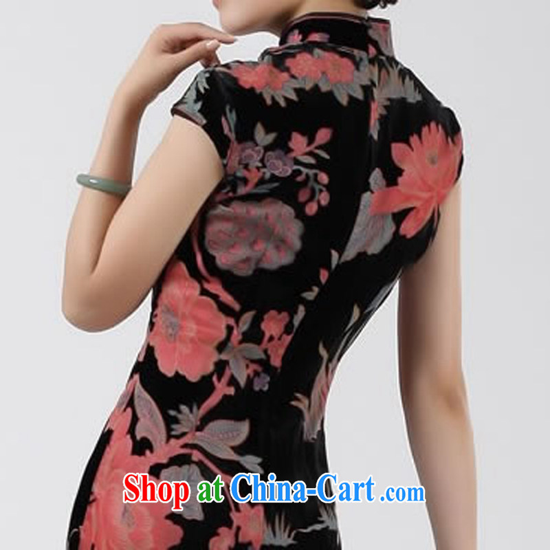 Cyd Ho Kwun Tong Heavenly Fragrance Silk Cheongsam/Summer improved stylish/2013 cheongsam dress G 1010111 picture color S, Su-koon Tang, and shopping on the Internet