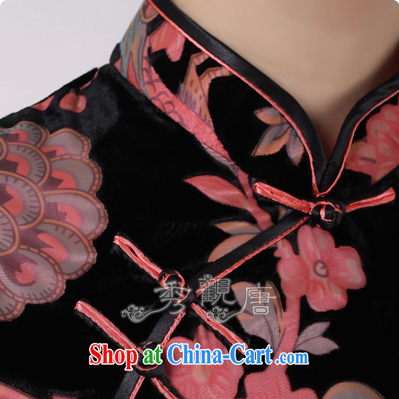 Cyd Ho Kwun Tong Heavenly Fragrance Silk Cheongsam/Summer improved stylish/2013 cheongsam dress G 1010111 picture color S, Su-koon Tang, and shopping on the Internet
