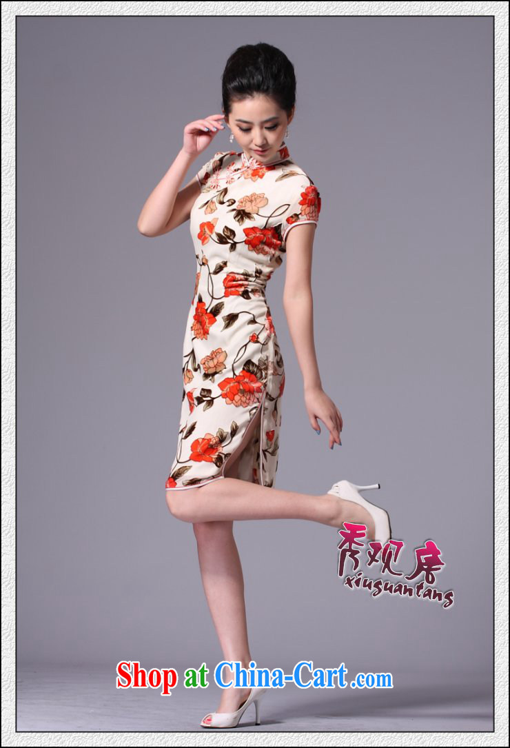 Cyd Ho Kwun Tong bonus the Silk Cheongsam/Summer 2013 standard MOM dresses skirts/improved stylish/G 33,278 picture color S pictures, price, brand platters! Elections are good character, the national distribution, so why buy now enjoy more preferential! Health